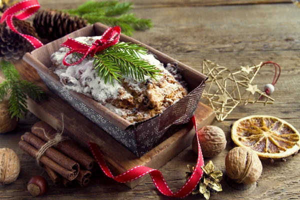 Bolo de frutas de Natal — Fotografia de Stock