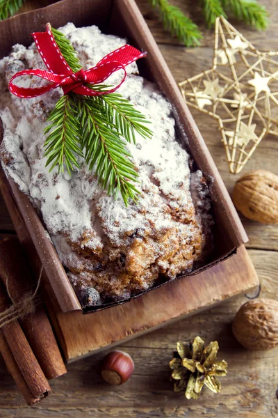 Fruitcake for Christmas — Stock Photo, Image