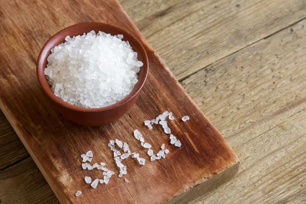 Mořská sůl v saltshaker — Stock fotografie