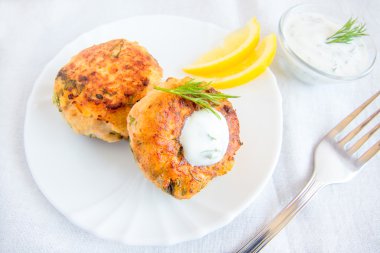 fish cakes (cutlets) clipart