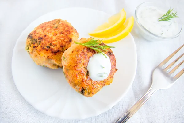 Tortas de pescado (croquetas) ) — Foto de Stock