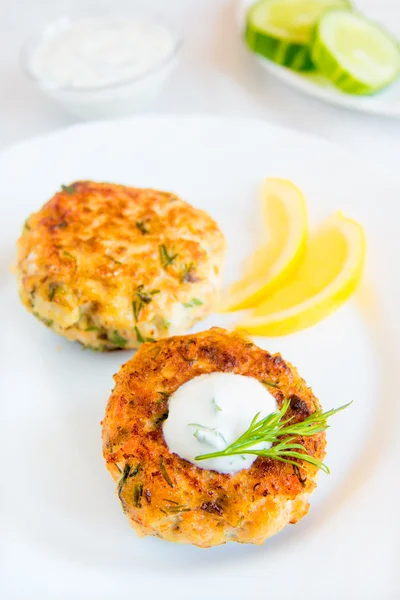 Fish cakes (cutlets) — Stock Photo, Image