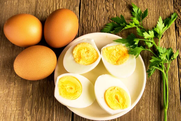 Boiled eggs — Stock Photo, Image