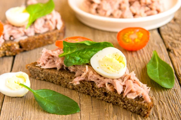 Tuna sandwiches — Stock Photo, Image