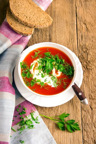 Tomatensuppe — Stockfoto