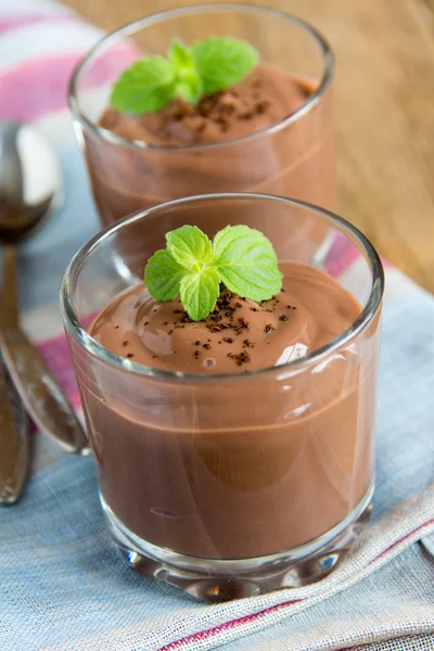 Mousse de chocolate — Fotografia de Stock