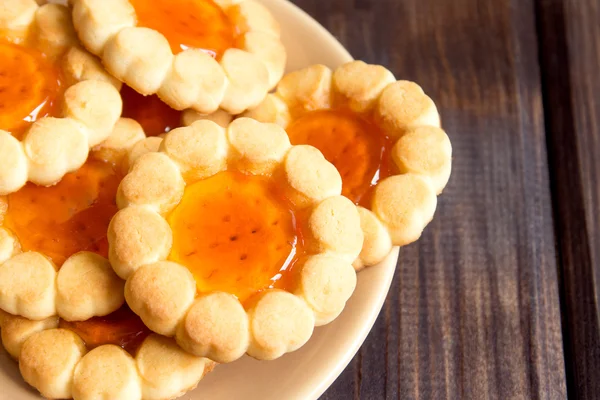 Biscotti con gelatina di frutta — Foto Stock