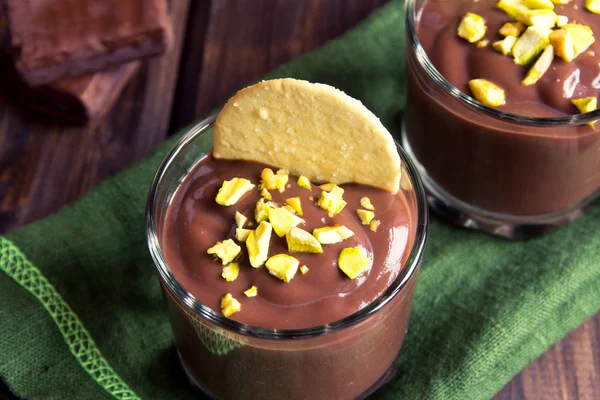 Dessert aus Schokoladenmousse — Stockfoto