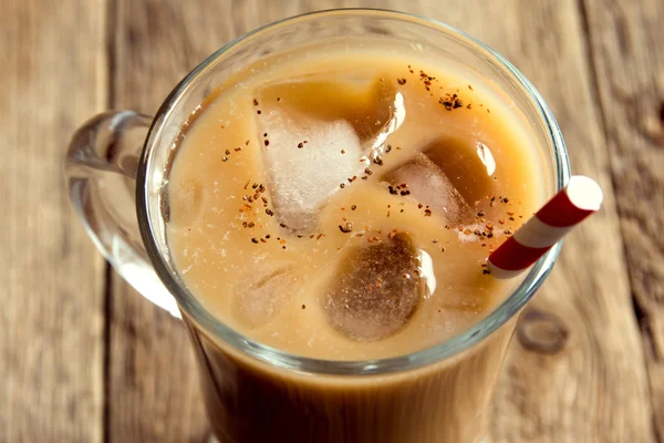 Eiskaffee mit Zimt — Stockfoto