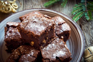 Noel için çikolatalı kek