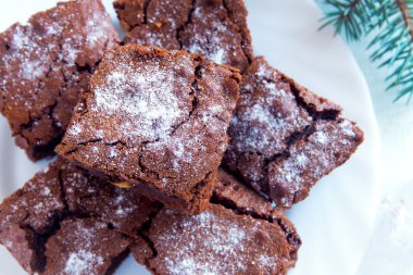 Noel için çikolatalı kek