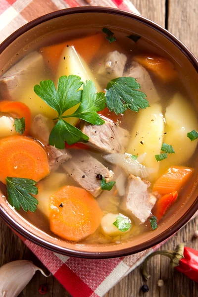 Sopa de carne y verduras — Foto de Stock