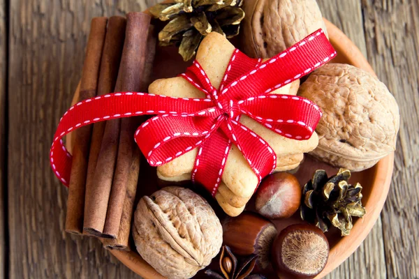 Christmas gingerbread cookies — Stock Photo, Image