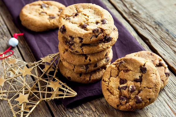 Galletas con chips de chocolate —  Fotos de Stock