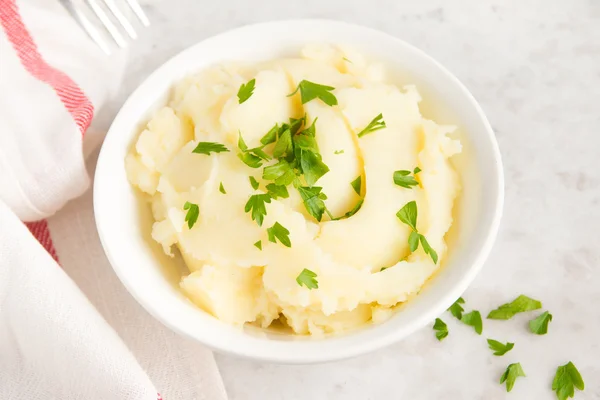 Puré de papas en tazón — Foto de Stock