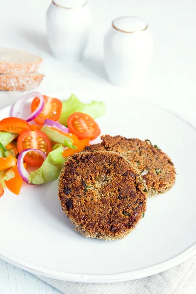 Batatas de hambúrguer vegetarianas — Fotografia de Stock