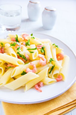Karides ile Penne makarna