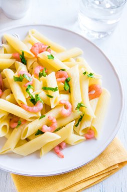 Karides ile Penne makarna