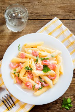 Karides ile Penne makarna