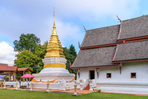 Pagode Dourado Capela Wat Phra Que Beng Sakat Templo Distrito — Fotografia de Stock