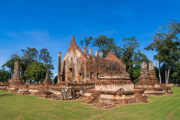 Antiga Ruína Templo Budista Capela Portaria Feita Tijolo Wat Pho — Fotografia de Stock