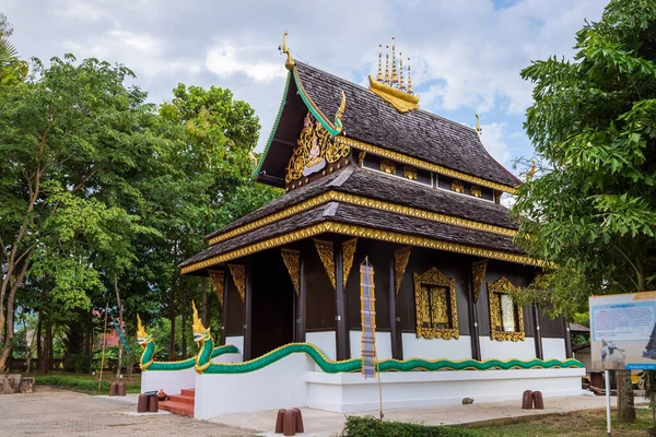 Main Chapel Church Wat Rong Ngae Temple Pua District Nan — Stock Photo, Image