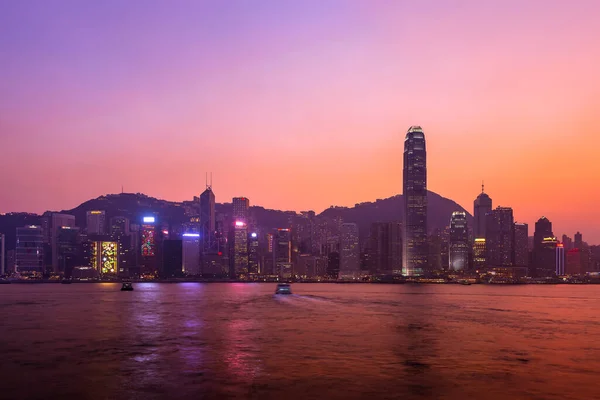 Victoria Harbour Twilight Hong Kong China — Stock Photo, Image