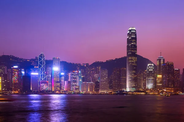 Victoria Harbour Twilight Hong Kong China — Stock Photo, Image