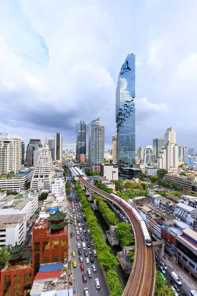 Silom Thailanda Iulie 2018 Bangkok Mass Transit System Sau Bts — Fotografie, imagine de stoc