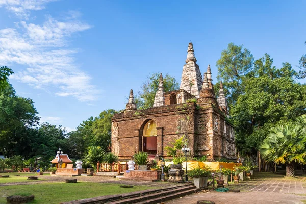 Wat Chet Yot Photharam Maha Wihan Temple Com Sete Topos — Fotografia de Stock