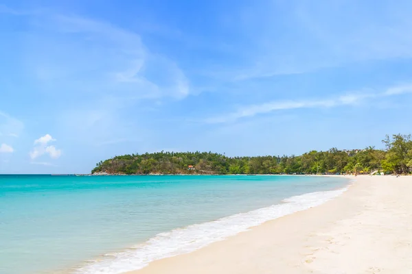 Praia Kata Com Água Cristalina Onda Famoso Destino Turístico Área — Fotografia de Stock