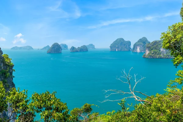 Ilhas Exóticas Mar Andamão Ponto Vista Hong Krabi Tailândia — Fotografia de Stock