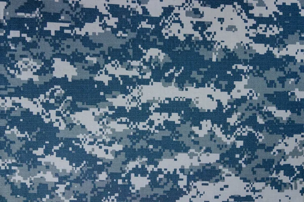 US navy digital camouflage fabric texture background — Stock Photo, Image