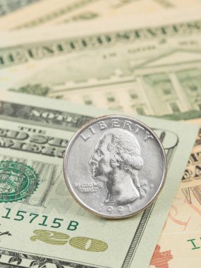 Bize Doları banknot sikke üzerinde odaklanmak