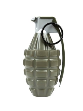 Beyaz zemin üzerine el bombası frag patlayıcı mk2