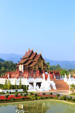 Royal pavilion Kraliyet flora Park, Chiang mai, Tayland 