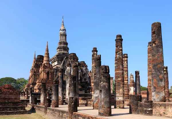 Wat Maha That, Shukhothai Historical Park, Tailândia — Fotografia de Stock