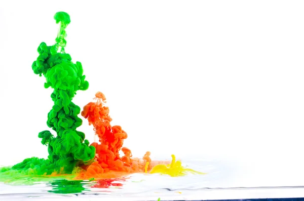Цветное движение жидкости — стоковое фото