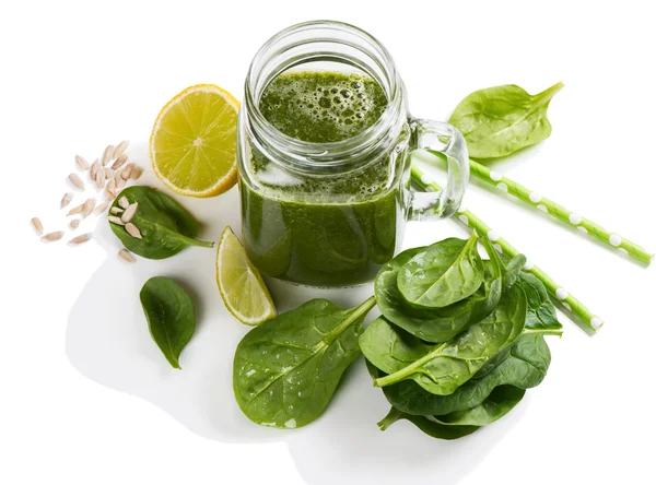 Smoothie of fresh spinach. — Stock Photo, Image