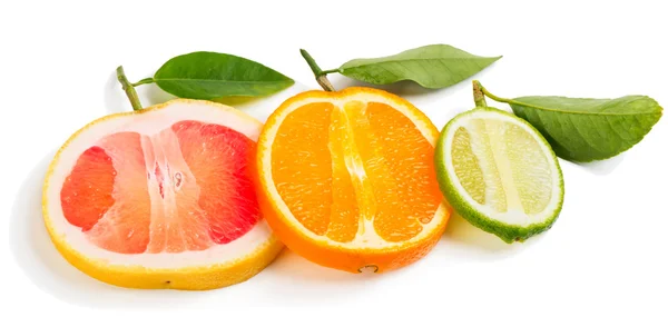 Limão, laranja e toranja . — Fotografia de Stock