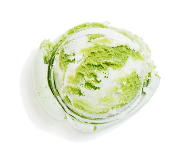 녹색과 흰색 아이스크림. — 스톡 사진