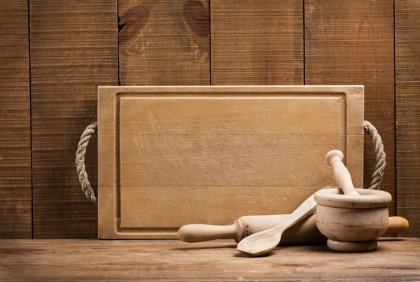 Wooden kitchen utensils. — Stock Photo, Image
