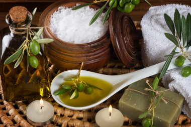  Hijyen öğeleri banyo ve spa zeytin