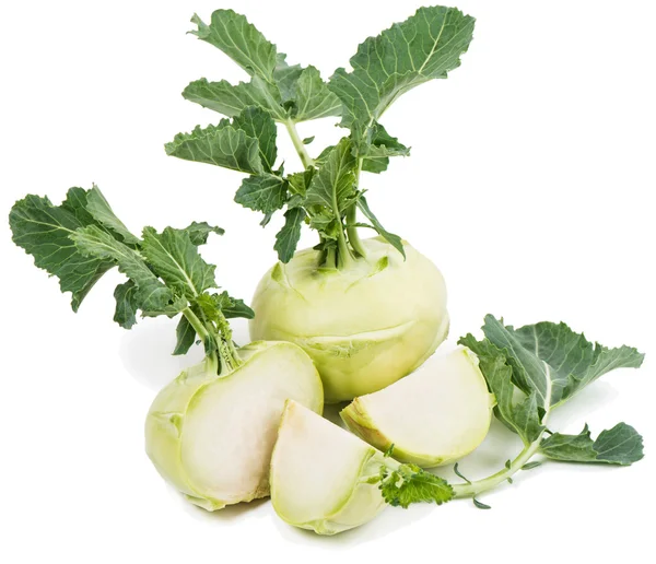 Kohlrabi, verdura verde — Foto Stock