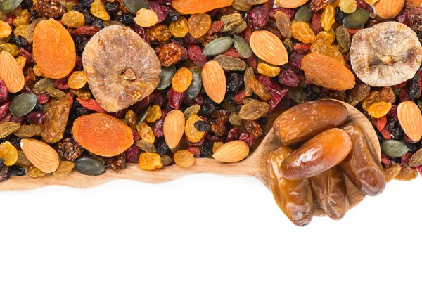 Background of dried fruits, top view — Stock Photo, Image