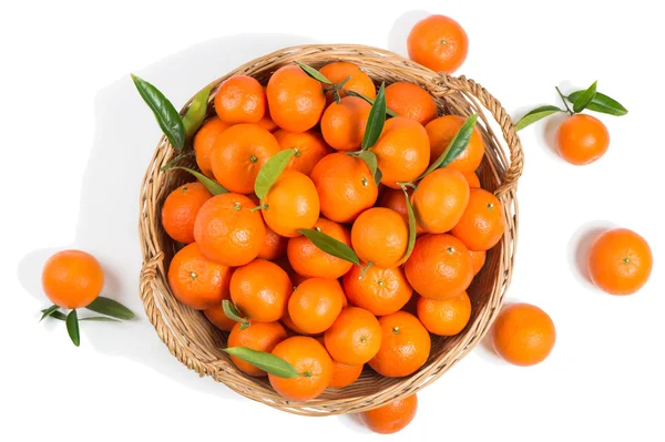 Basket full of Clementine Mandarin Oranges — Stock Photo, Image