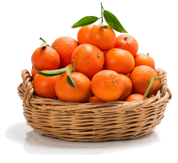 Basket of tangerines — Stock Photo, Image