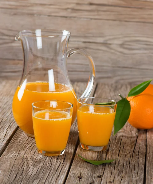 Orange juice and fruits — Stock Photo, Image