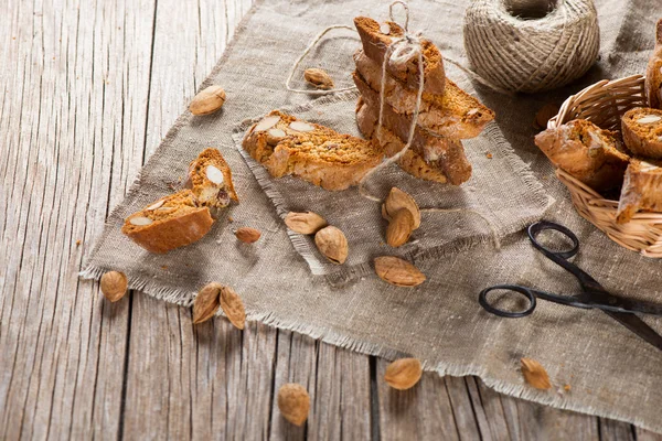 Cantucci with a rope Royalty Free Stock Images