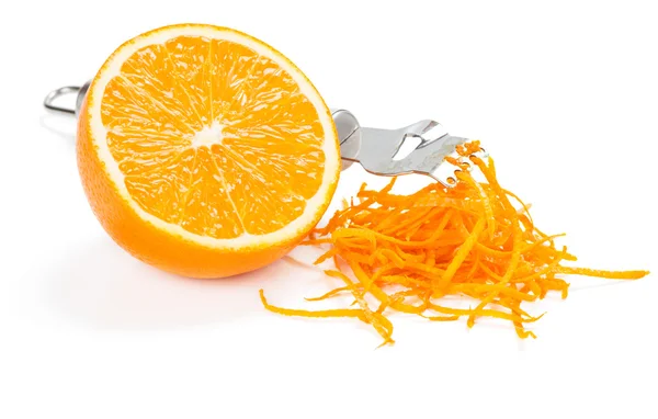 Oranžová zesting — Stock fotografie